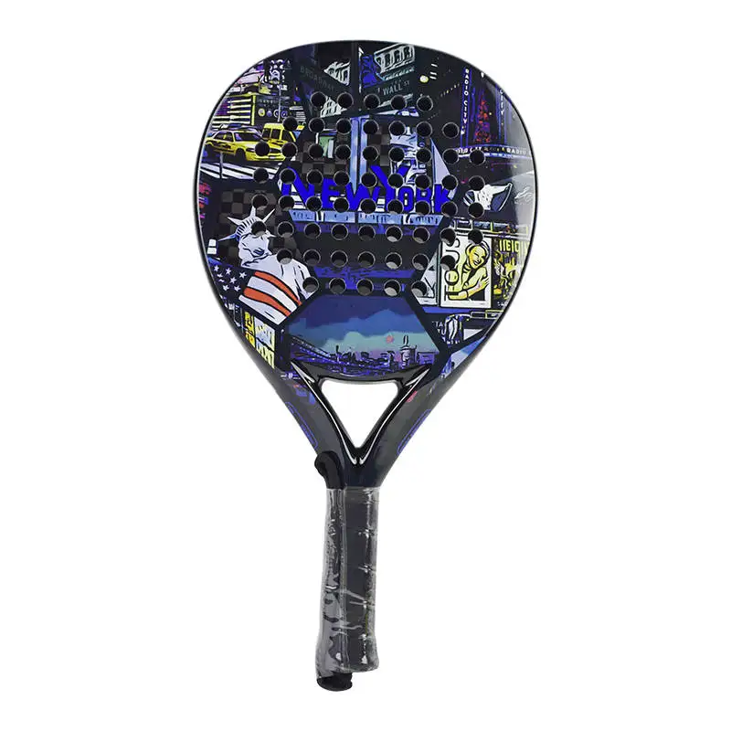 In stock  racquet wholesale 38mm round shape diamond shape  soft eva padel rackets china manufacture