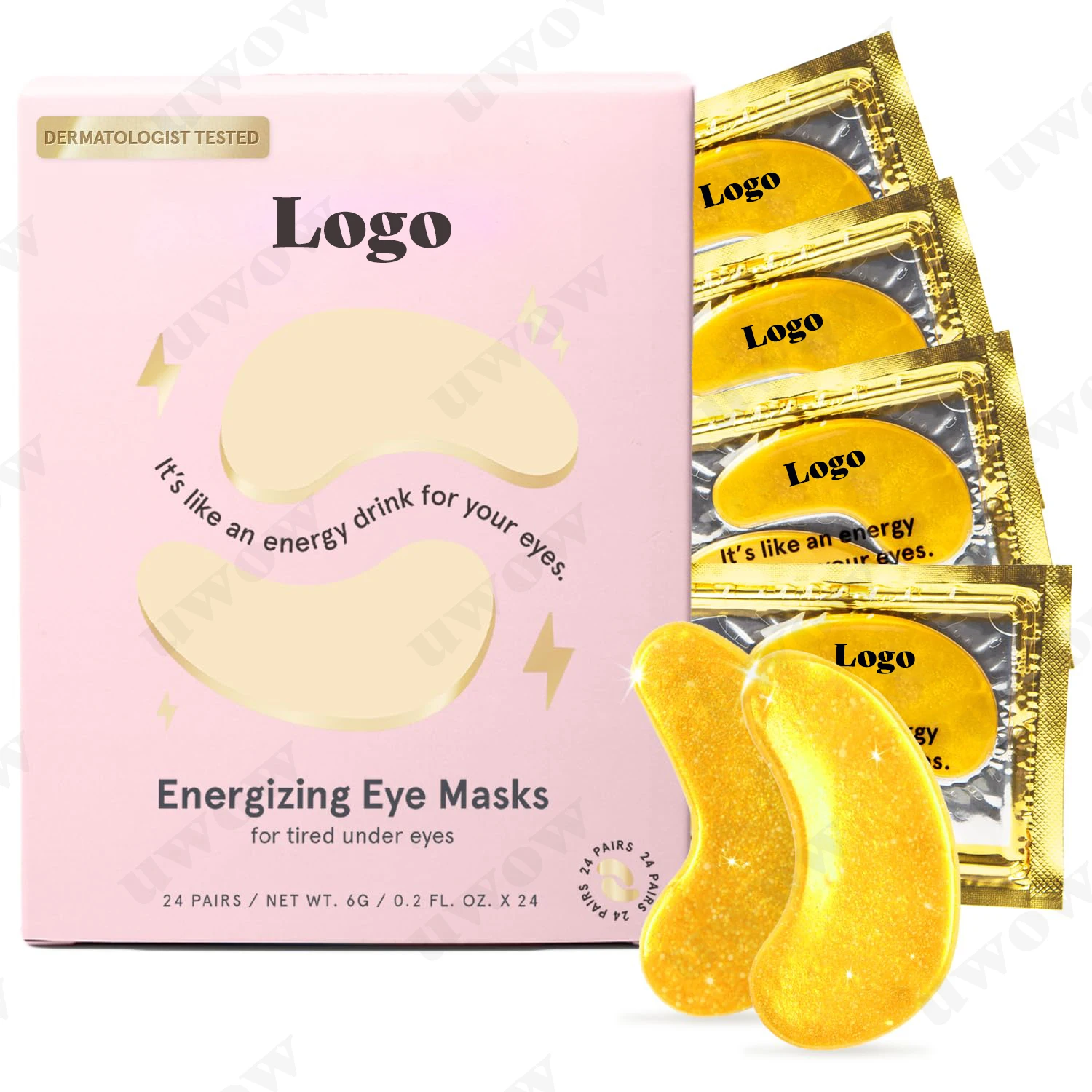Private Label Anti Wrinkle Custom Logo hydrating Hydrogel Sheet Collagen Bags Pads Gel Mask Under Eye Patches For Eyes With Logo