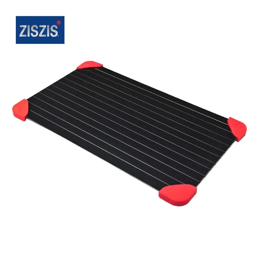 Fast Defrosting Tray Aluminum Thawing with Silicone Meat Rapid