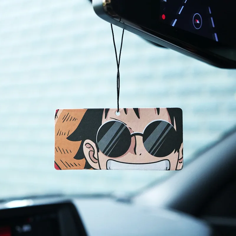 Wholesale Custom Logo Printed Many Scents Anime Hanging Paper Perfume Pendants Cute Car Air Freshener