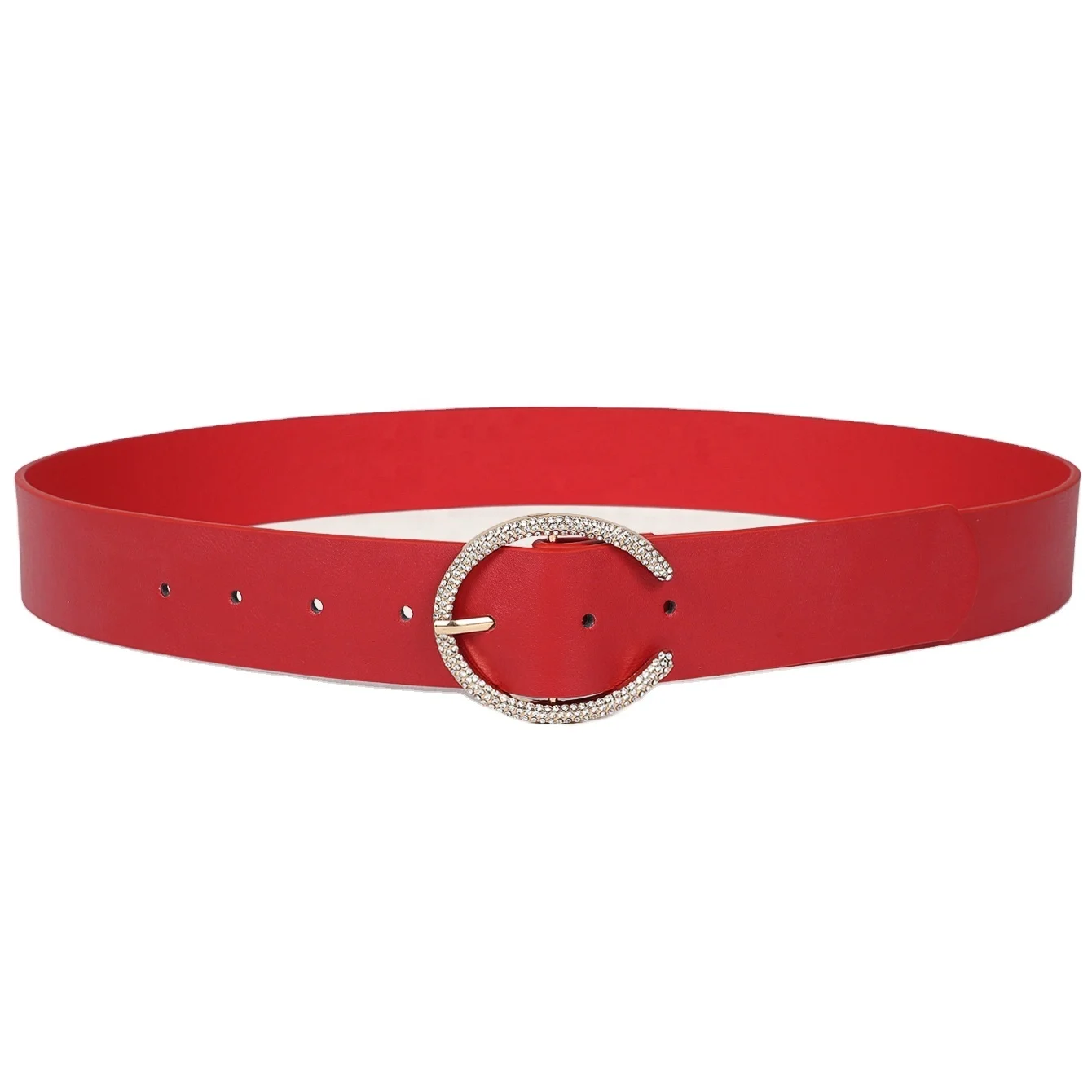 Новый дизайн, цветной кожаный высококачественный модный женский ремень из искусственной кожи