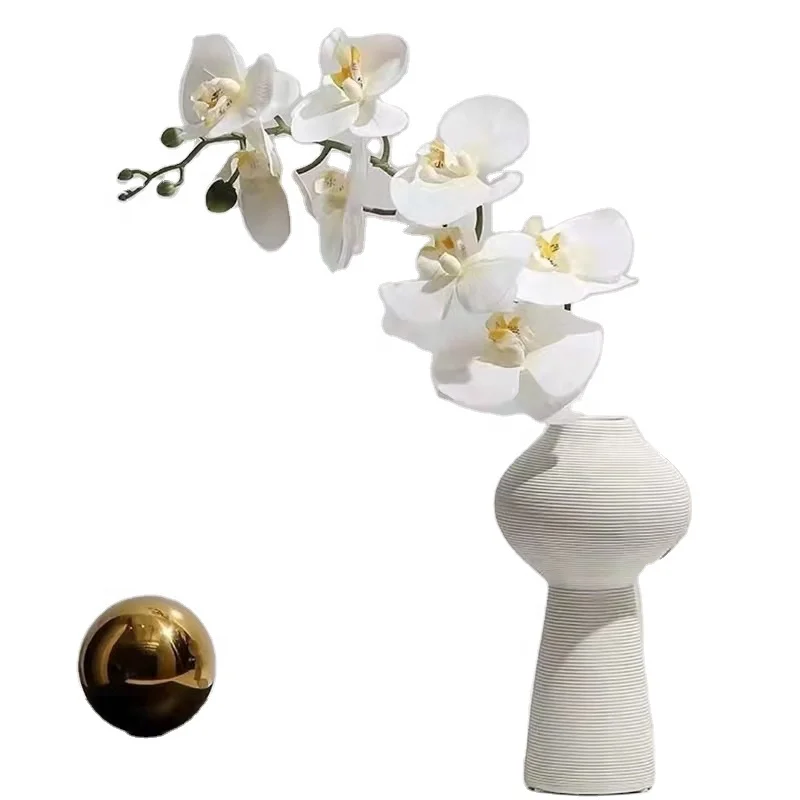 Lusiaflower, высокое качество, заводская цена, искусственные 3D орхидеи, искусственные цветы, 9 головок, украшение для дома, праздника, свадьбы