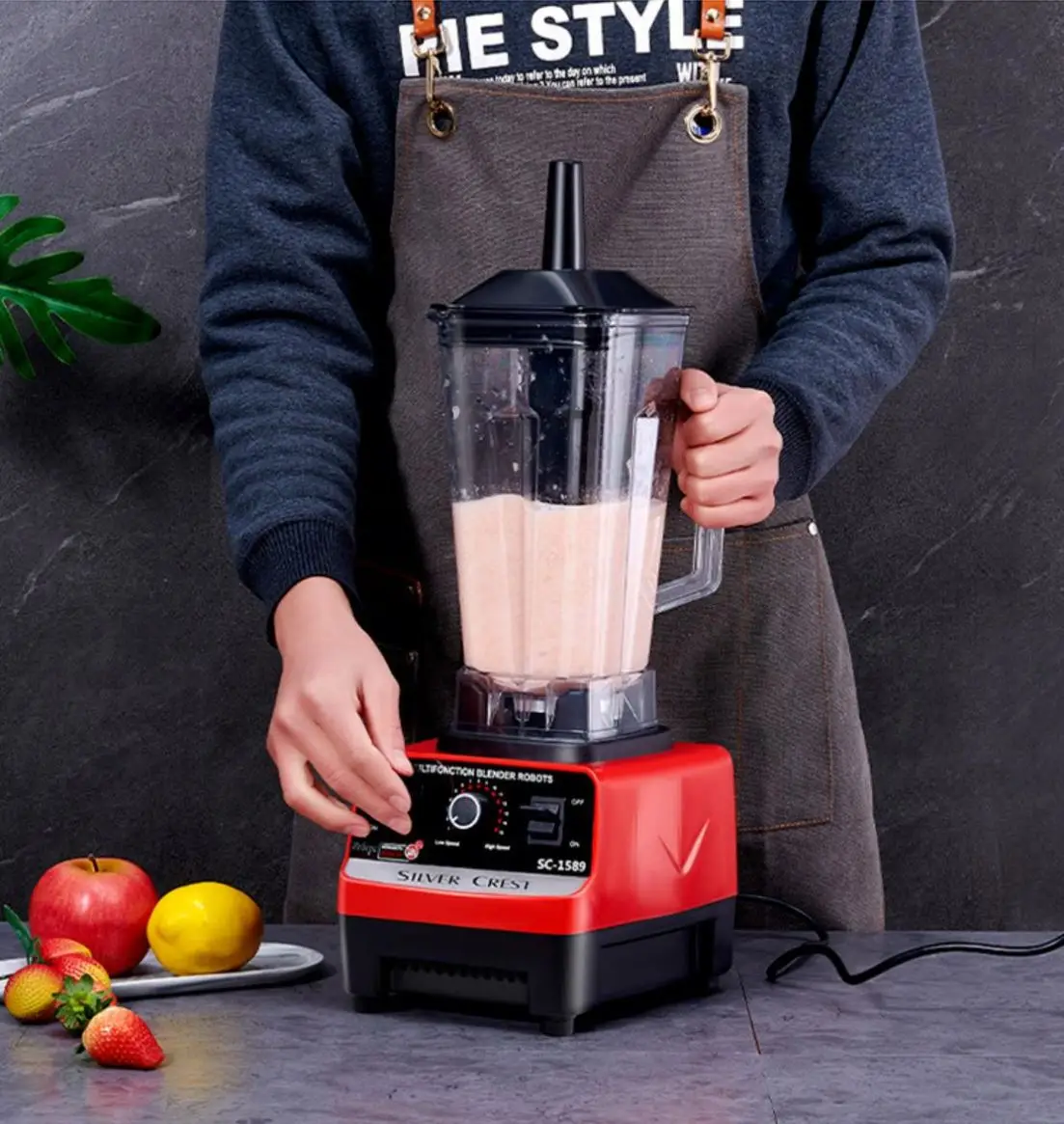 Blender Mixer, Smoothies Ice Appliances Fruit Soundproof Maker Kitchen Food Commercial/