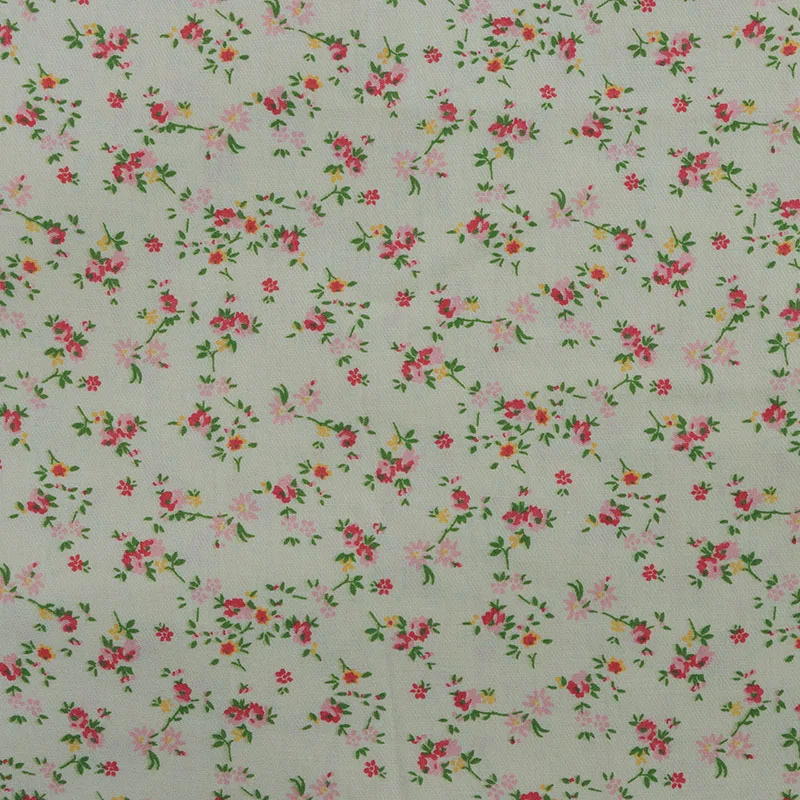 No MOQ Soft twill fabric weave Children clothes plant floral printed 100% cotton twill weave fabric Kids Cartoon Fabric