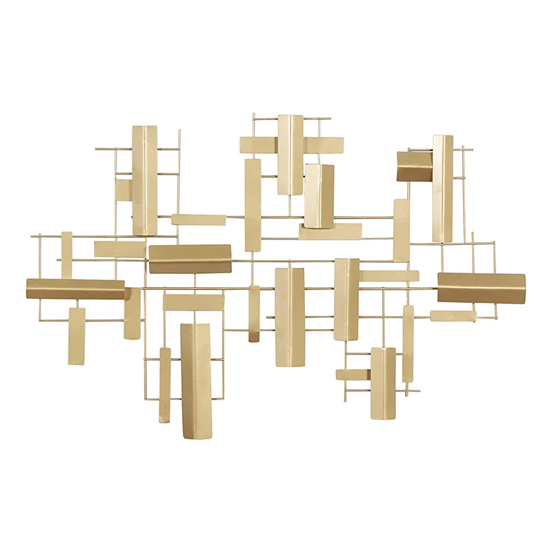 JZ Modern Wall Decoration Abstract Handmade 3D Artwork Metal Wall Art Home Decor