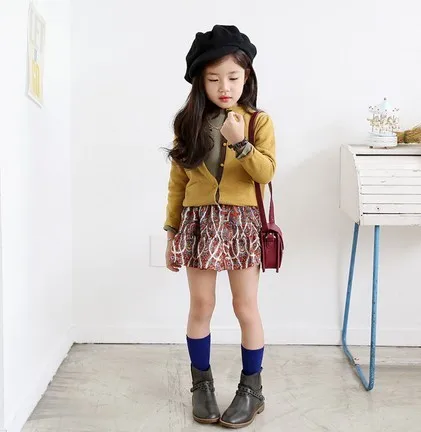 Online Shopping Yellow Indian Clothes For children Racoon Fur Coat