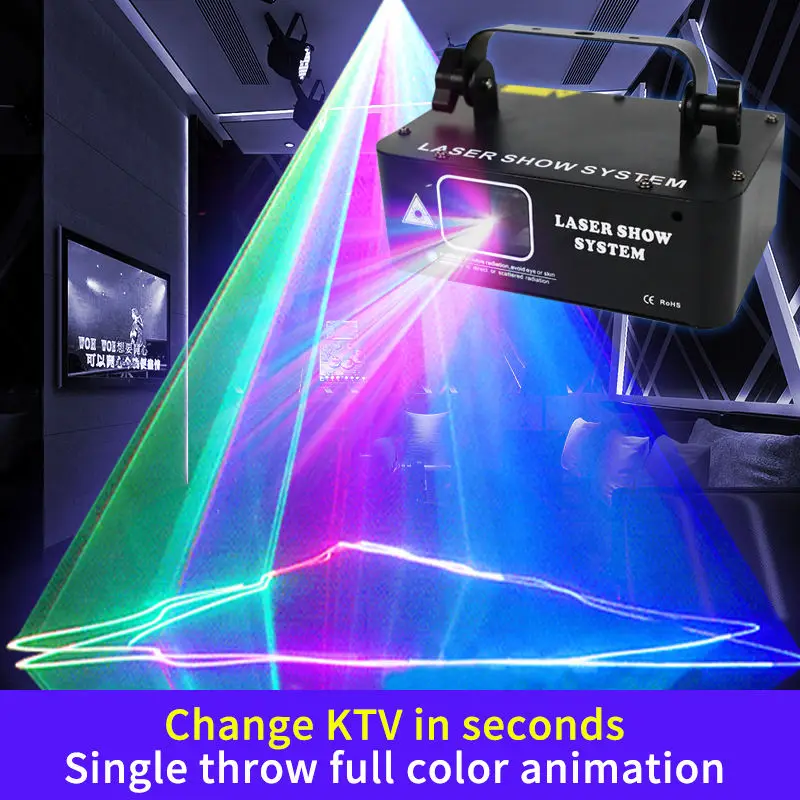 GAGA DMX-512 remote control DJ laser disco lamp stage light high quantity RGB laser