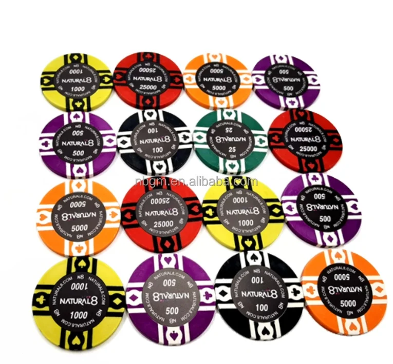 14g Customized clay Poker Chips with customized stickers