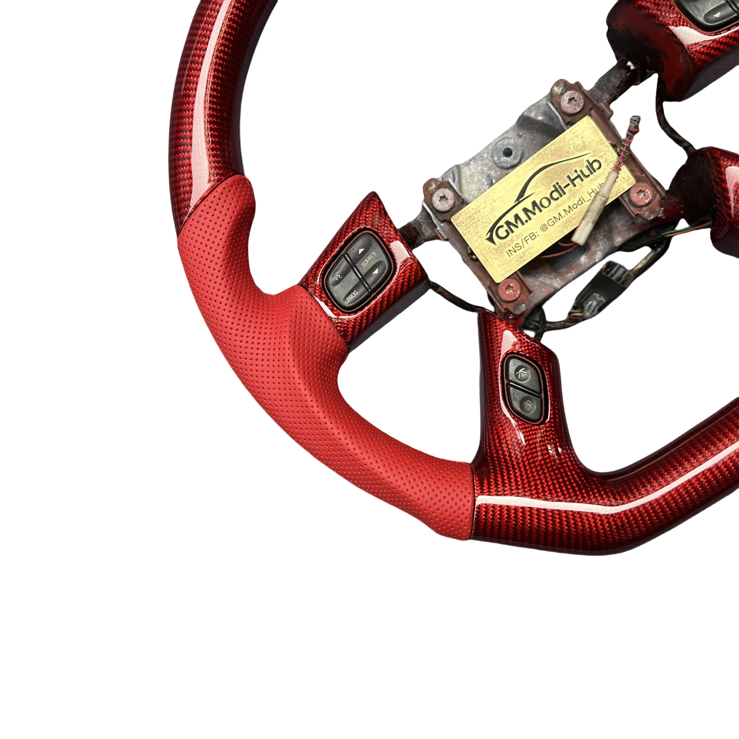 GM.Modi-Hub 100% Real Carbon Fiber Steering Wheel  For GMC 2003-2007 Hummer H2