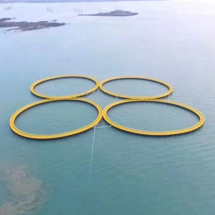 Factory Price Fish Farming Equipments Round Hdpe Aquaculture Floating Hdpe Fish Cage