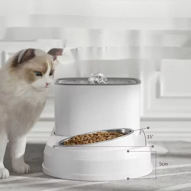 Оптовая продажа 2 в 1 Питьевая кормушка для кошек автоматический диспенсер воды фонтан с фильтрами и миска собак