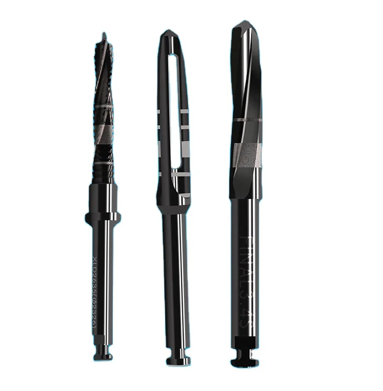 Сверло черное lindermann для имплантации, с пилотным покрытием, высокое качество, под заказ, оптовая продажа