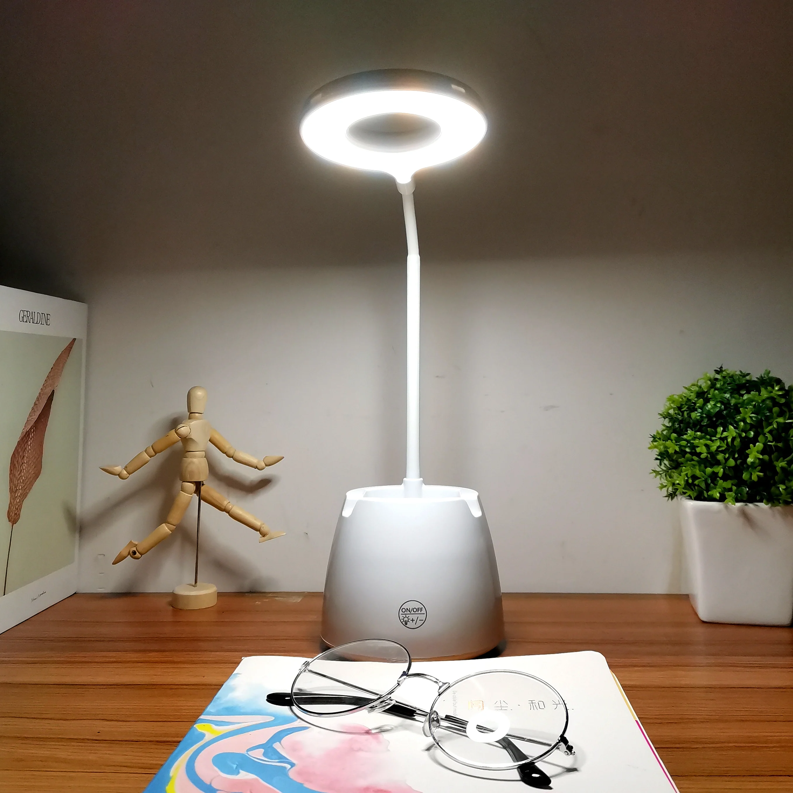 Eye-caring LED Desk lamp Touch Dimmer Control Energy Saving Lighting for Living Room & Bedroom