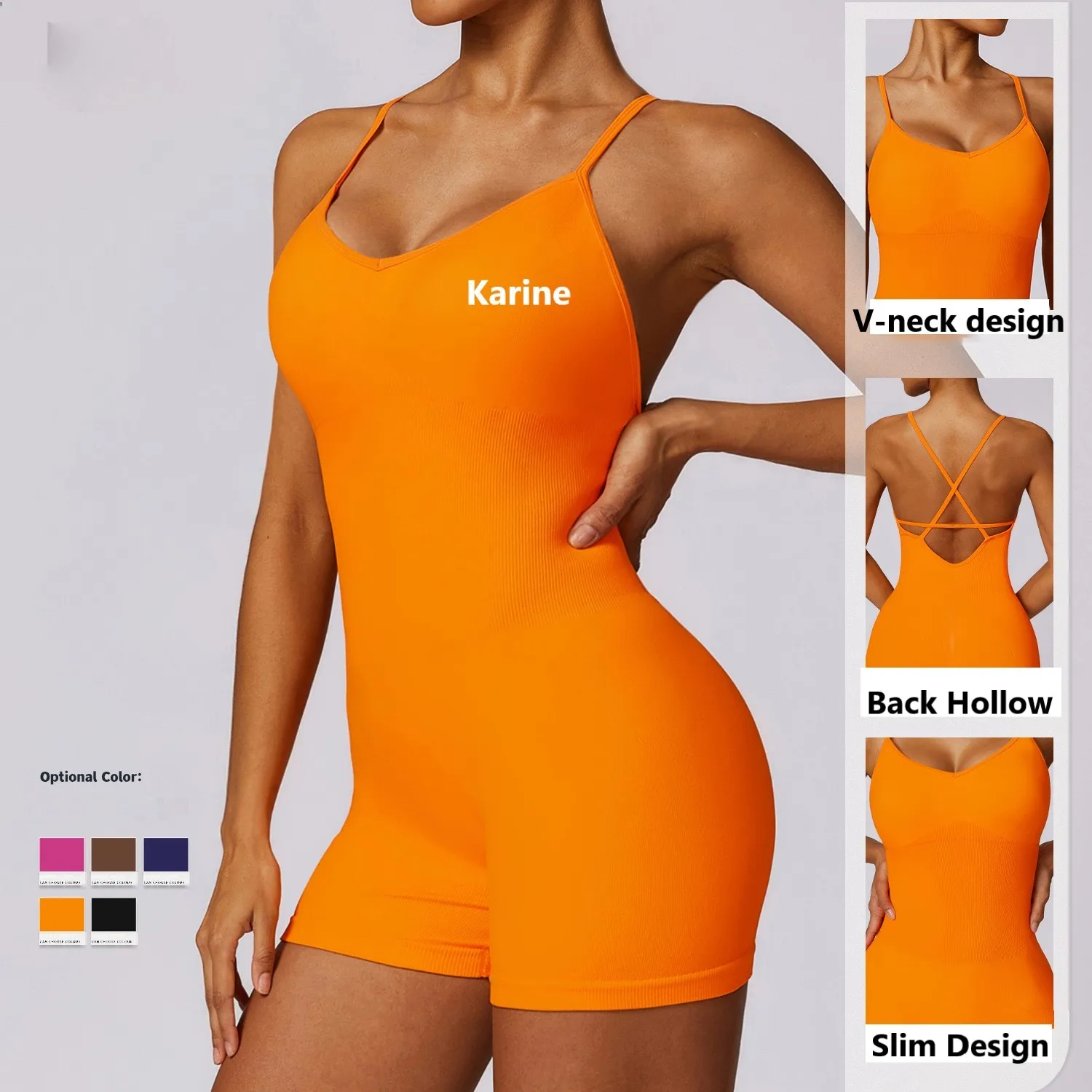 High Quality Women Activewear Workout Clothing Jumpsuit Wholesale Leggings Ajustados Seamless New Womens Yoga Jumpsuit