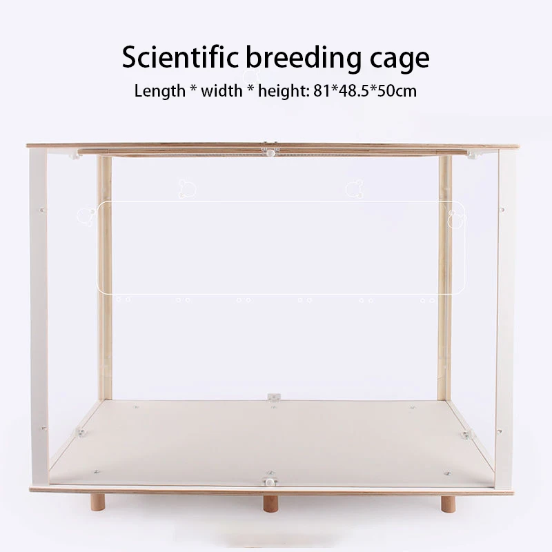 Factory Produces DIY Base Cage Wood Hamster Shelter Hamster Feeding Scientific Breeding Box Landscape Hamster Farming Solid JY