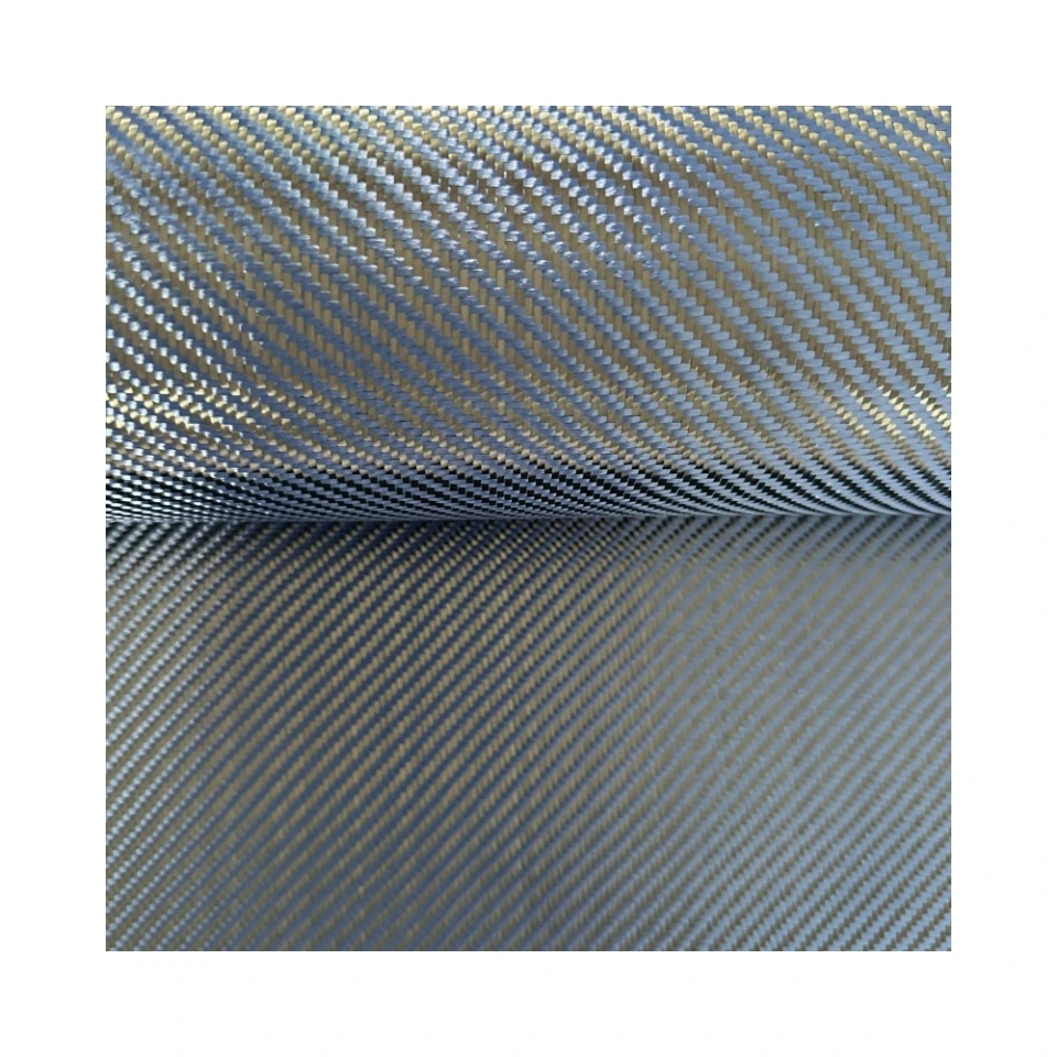 Good Quality Blue Carbon Mixed Fabric Leather Cloth for Wallet