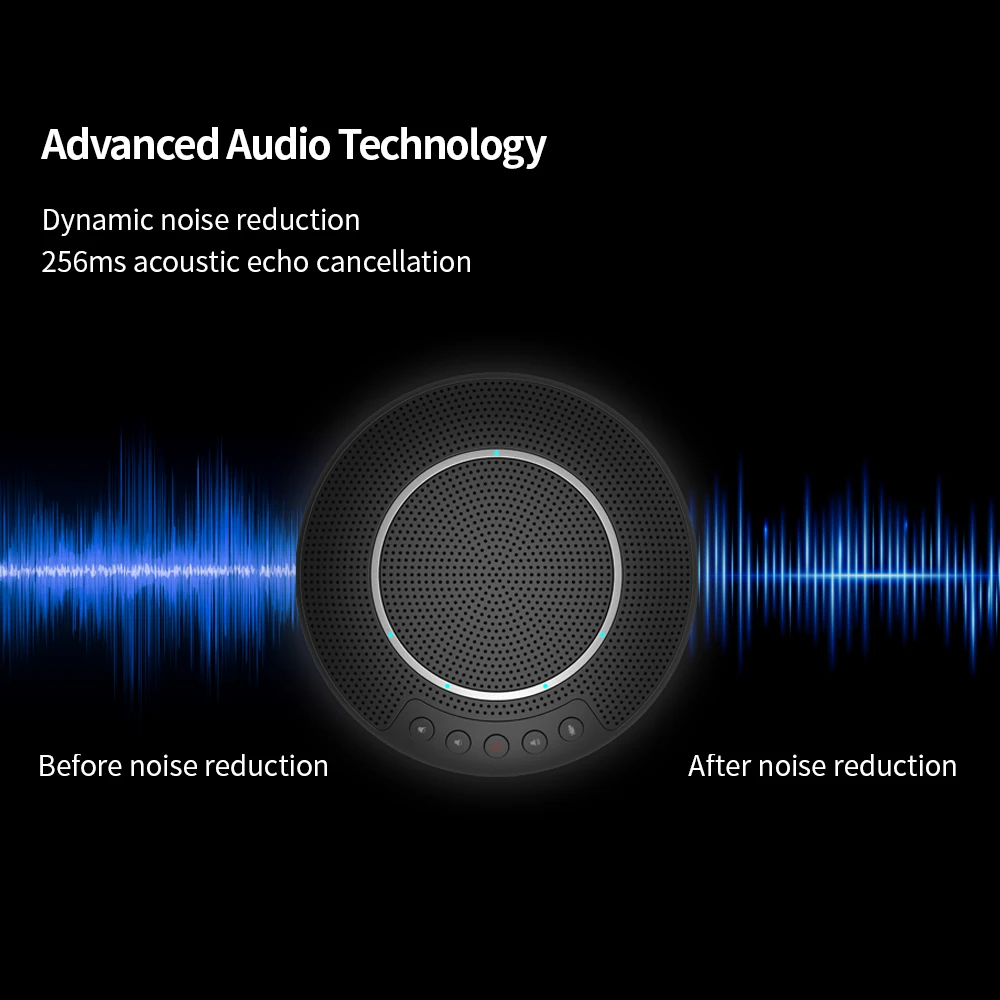 Wireless conference system digital usb speakerphone with omni directional MIC video room