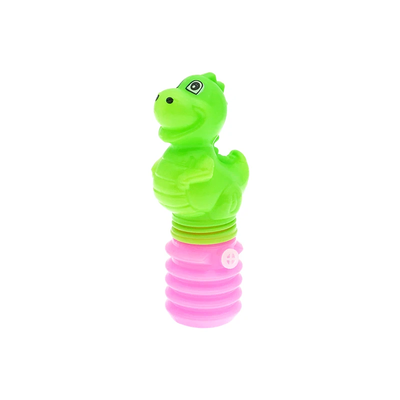 Empty Candy Toy Plastic Dinosaur BB Whistle Container Candy Dispenser Sweet Holder Colorful Promotional Toys