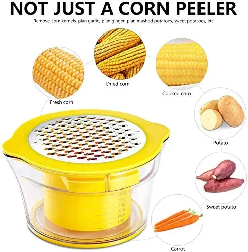Stainless Steel Corn Stripper Creative  Simple Corn Peeler Versatile Corn Seperate Device Kitchen Tool