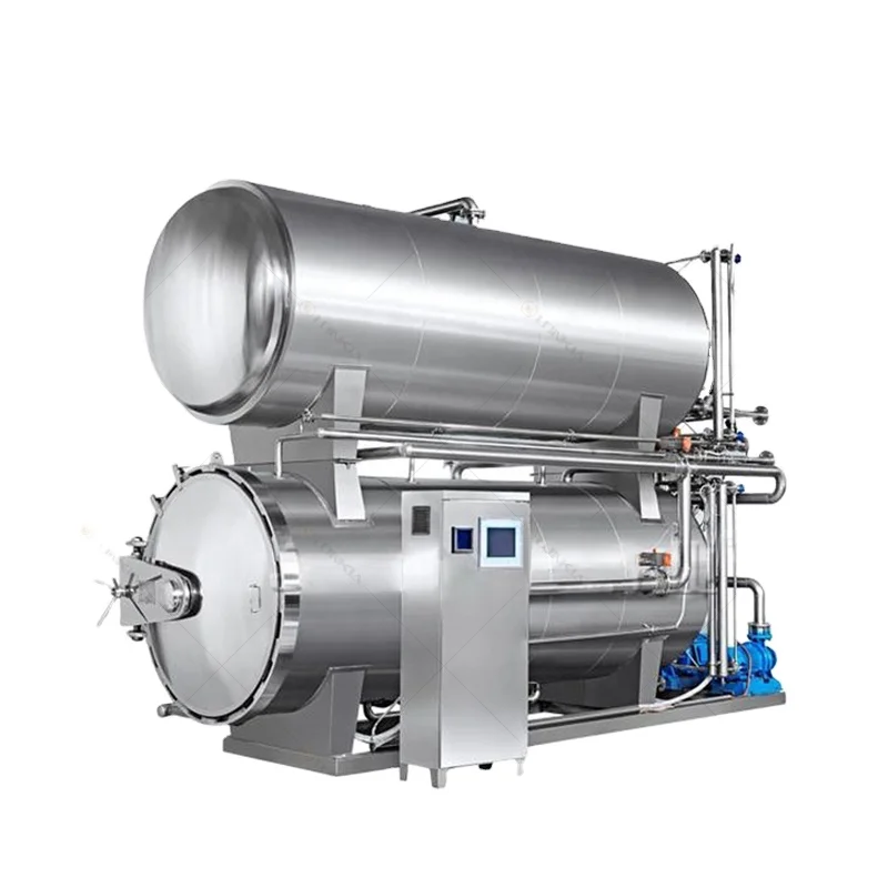 Stainless Steel Rotating Water Spray Sterilization Retort for Milk Food and Fruit Juice Processing Sterilization