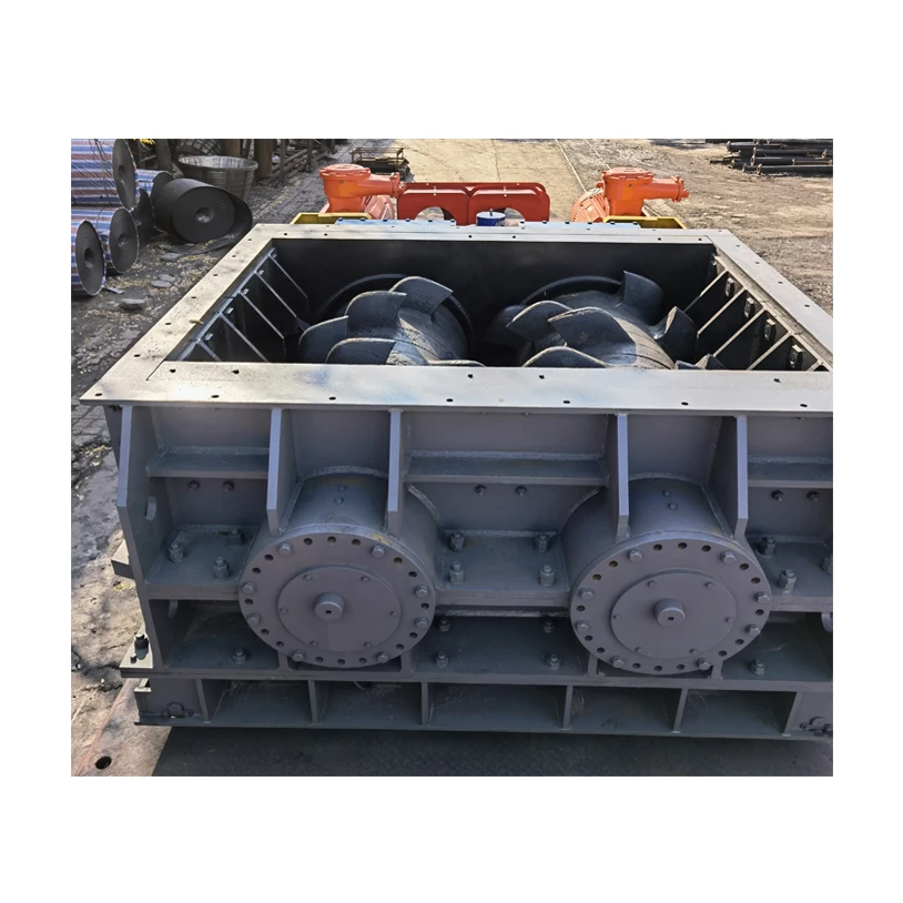 Tianhe Double Roller Crusher for middle-sized materials soft and medium hard rock, fertilizers or salt sinter