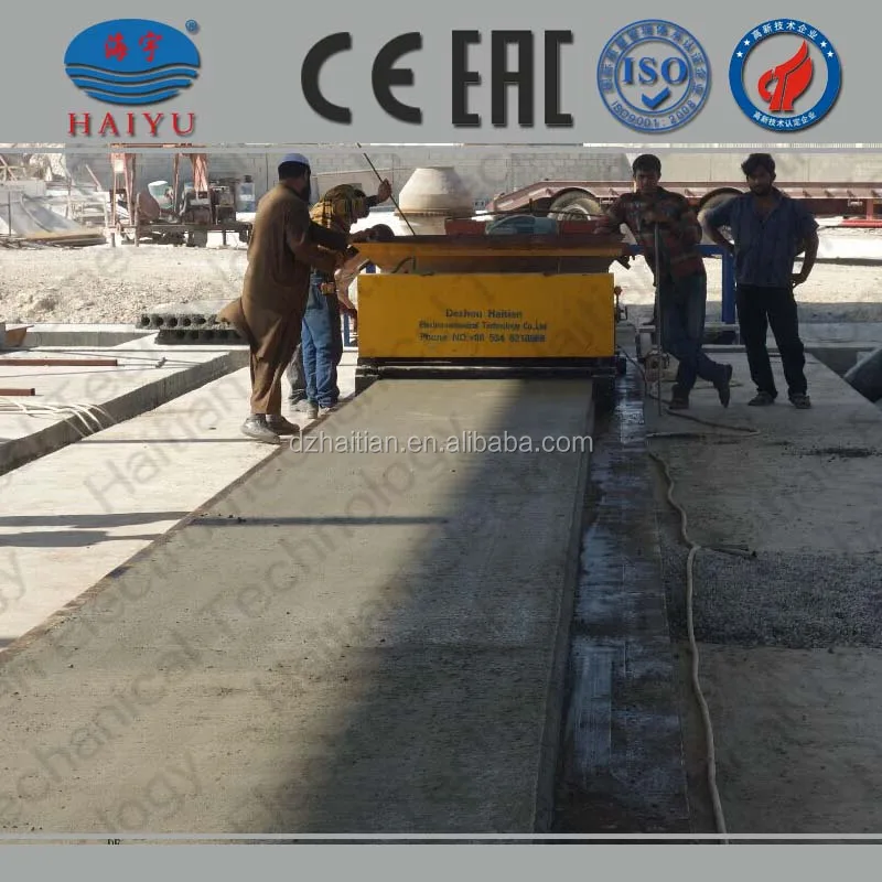 Price for precast concrete slab making machine for floor slab/Hollow core slab prefab house