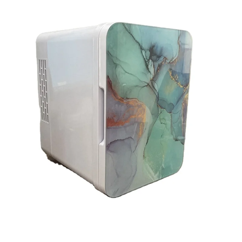 Green Door Small Refrigerator For skin care Storage Portable Mini Cosmetic Car Refrigerator