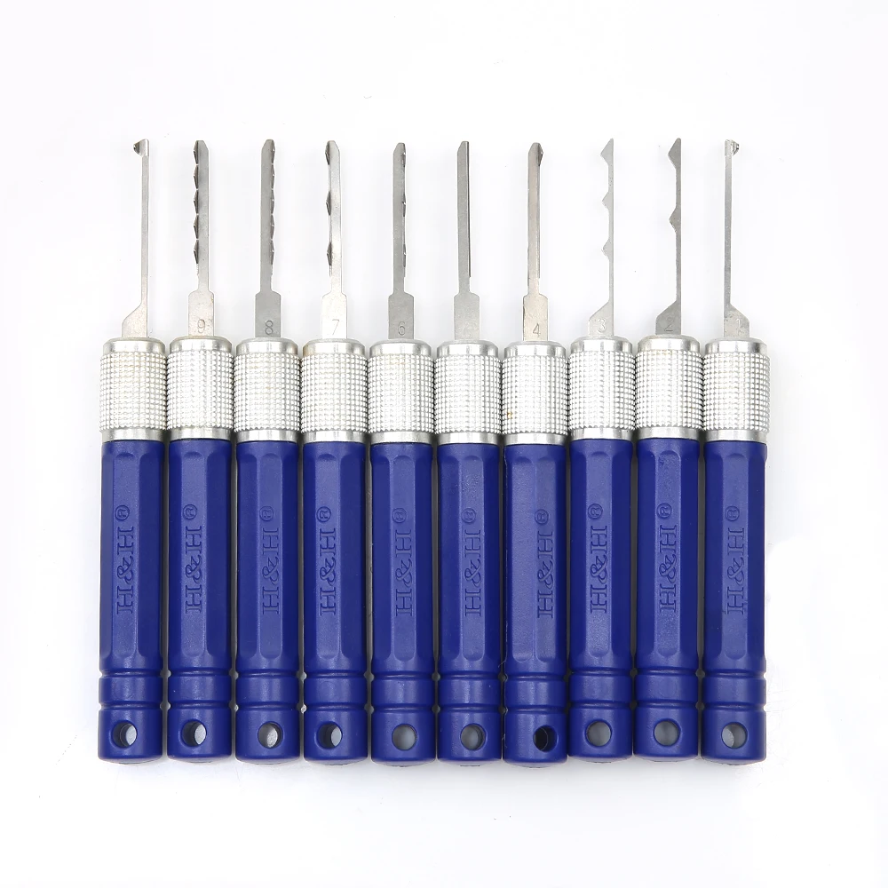 Plane Keys Opening Tool 10 Pieces Hook Set Locksmith Supplies Hardware Tools Multi-Function