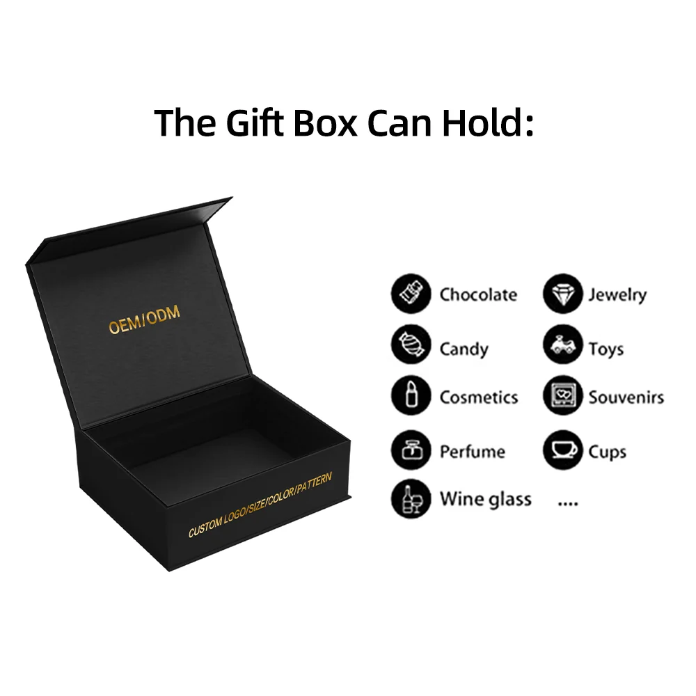 Custom Luxury Rigid Magnet Folding Packaging Paper Boxes Foldable Magnetic Cardboard Box With A Foam Insert