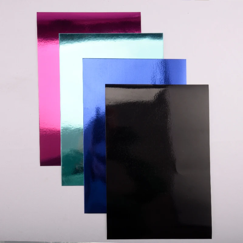 Metallic Cardboard Art Craft Paperboard Mirror Effect Card Stock Wrapping Paper Sheets