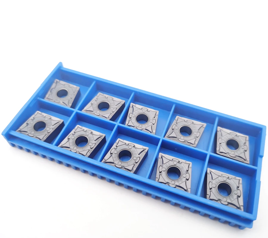 CNC10pcs CNMG120404-NF-NM3125 For Stainless Steel Carbide Turning Inserts Tungsten Lathe Tool for DCLNR Tool Holder NiceCutt