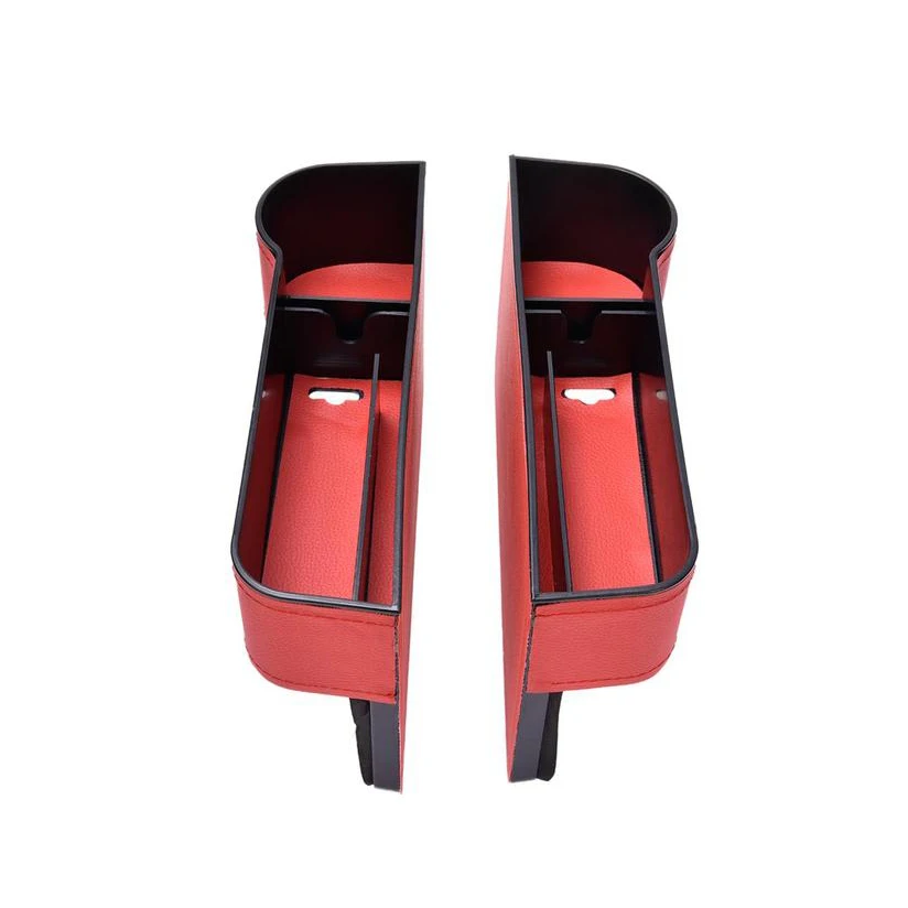 Leather Car Cup Holder Seat Organizer Holder Multifunctional Auto Seat Gap Storage Box Abs Seat Seam Pockets Trunk Organizer