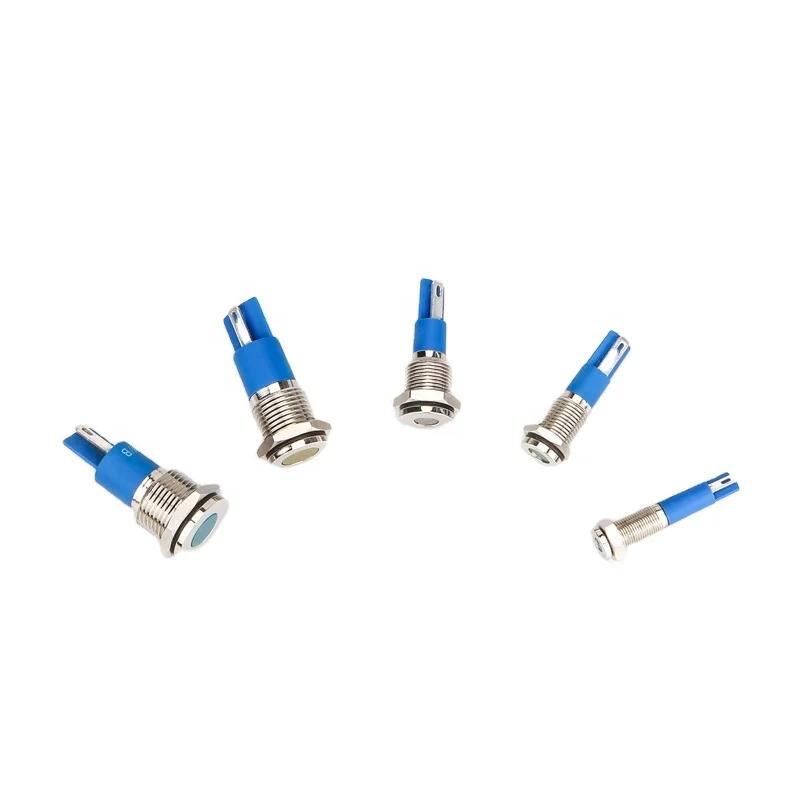 Светодиодный индикатор с проводом, 6 мм, 8 мм, 12 мм, 22 мм