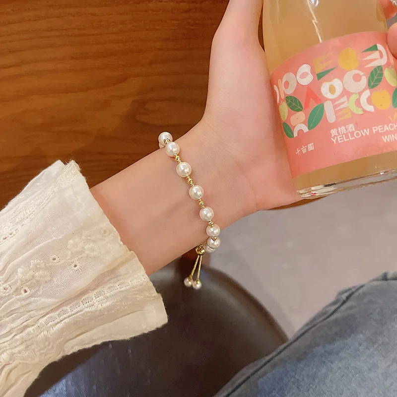 Hot sale high quality new design luxury simple fashion pearl fine jewelry bracelets women