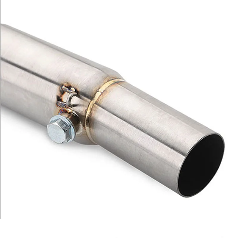 Slip On Motorcycle Exhaust Modified Stainless Steel Escape Moto Front Link Pipe For KYMCO AK550 AK 550 Bike Scooter Tube