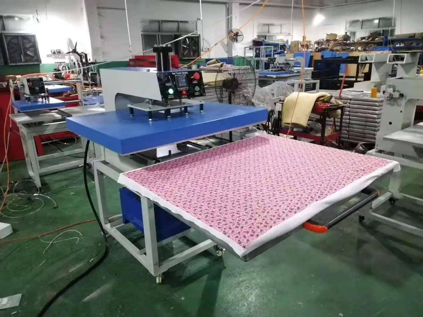 31X39 large format pneumatic drawer out sublimation heat press machine for carpet blanket mouse pad wood acrylic board t-shirt