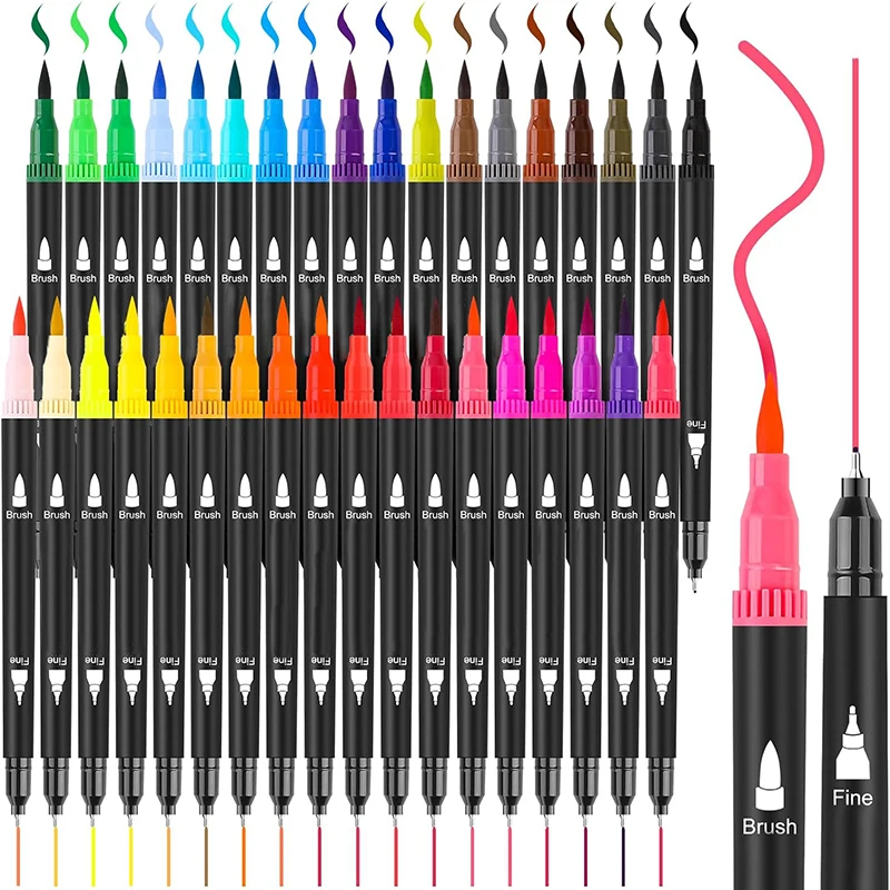 Custom Watercolor Brush Pen Set Art Markers 24pcs Whiteboard Marker Pens Set Of 4 Pieces Non-Toxic White Board Marker Pens