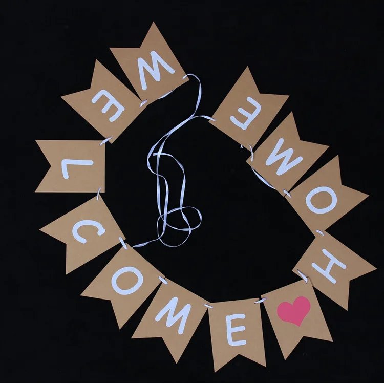 Student Soldier Vacation Holiday Family Party Decoration Background Welcome Home Hanging Letters Banner Photo Booth Props Sign