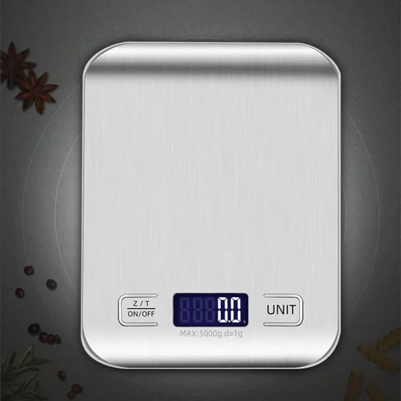 Amazon Top Sale Ultra Slim High Sensitive 5kg Switch Electric Digital Food Kitchen Scale