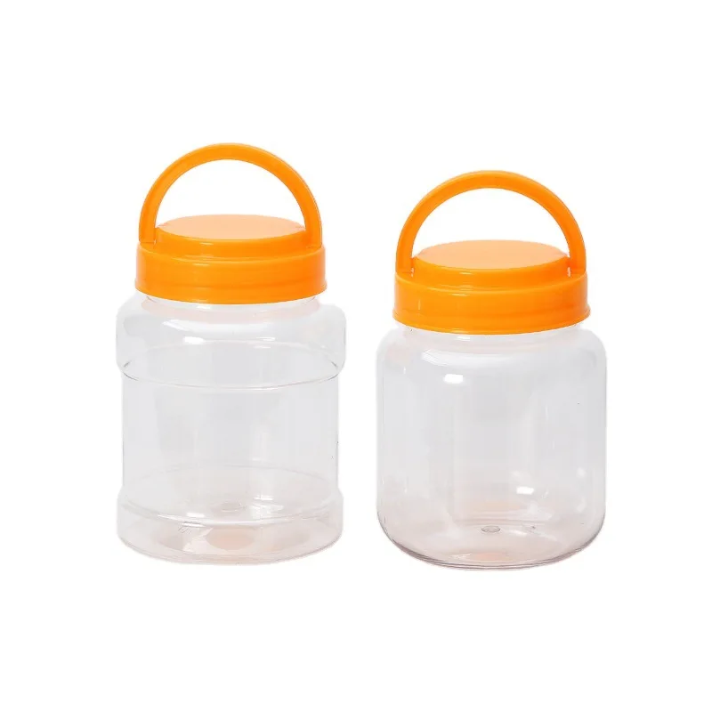 Camping Industrial Kitchen Transparent PET Food Bottle Packaging Plastic Tea Honey Jar