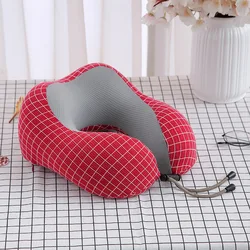 High quality portable 3D support massage neck journey rest magnetic U-shaped pillow
