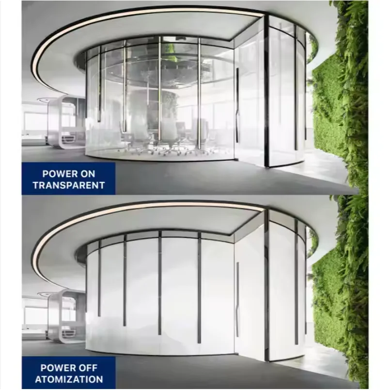 PDLC Smart Glass Offices Building Glass Switchable Privacy Tempered Decorative Dimming Smart Glass Price