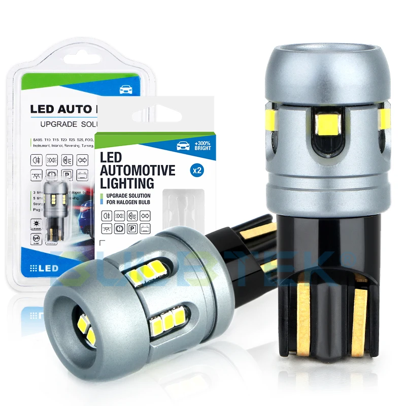 Auto T10 W5W WY5W 168 194 Courtesy Dome Door License Plate Sidelight Signal Interior Width wedge Side Light Canbus Car LED Bulb