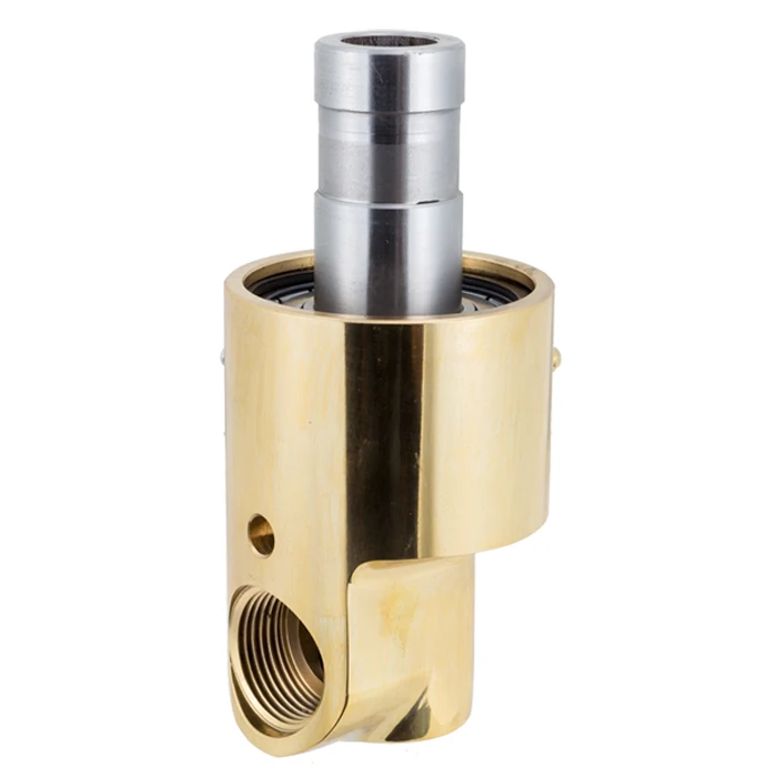 water resistant flange ball bearing rotary union rotating brass swivel joints