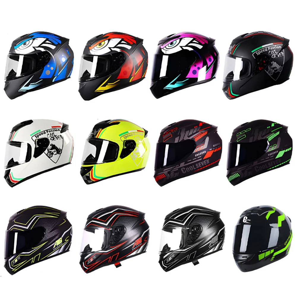 Custom Full Face Smart Bluetooth Racing Motorbike Abs DOT Adult Shoei Motocross Helmet Riding Motorcycle Accessories Helmets