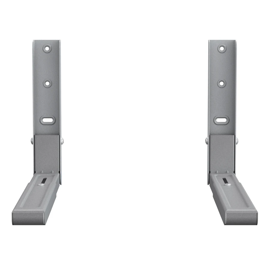 Factory Supply 90 Degree Adjustable Heavy Duty Folding Bracket Microwave Oven Wall Rack Brackets Mounting