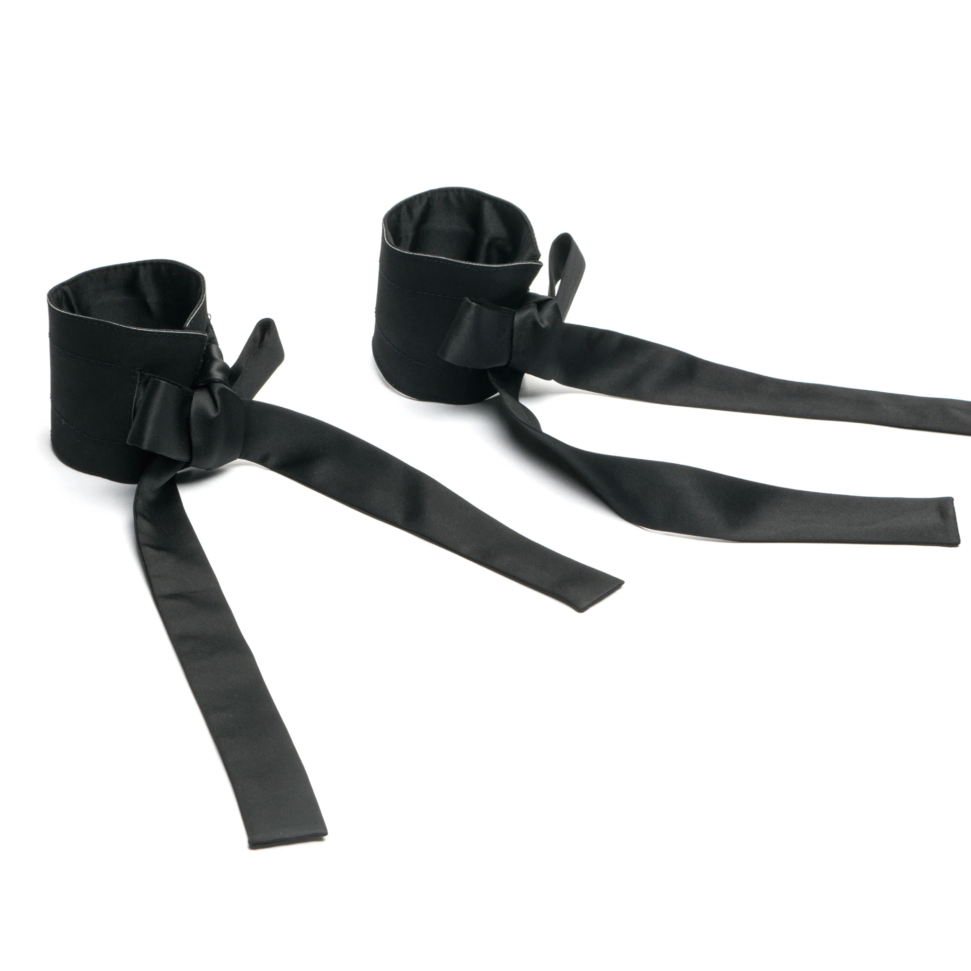 SM Flirting Soft Satin Silk Handcuff Wrist Cuff Fetish Sexy Restraint Bondage Kit