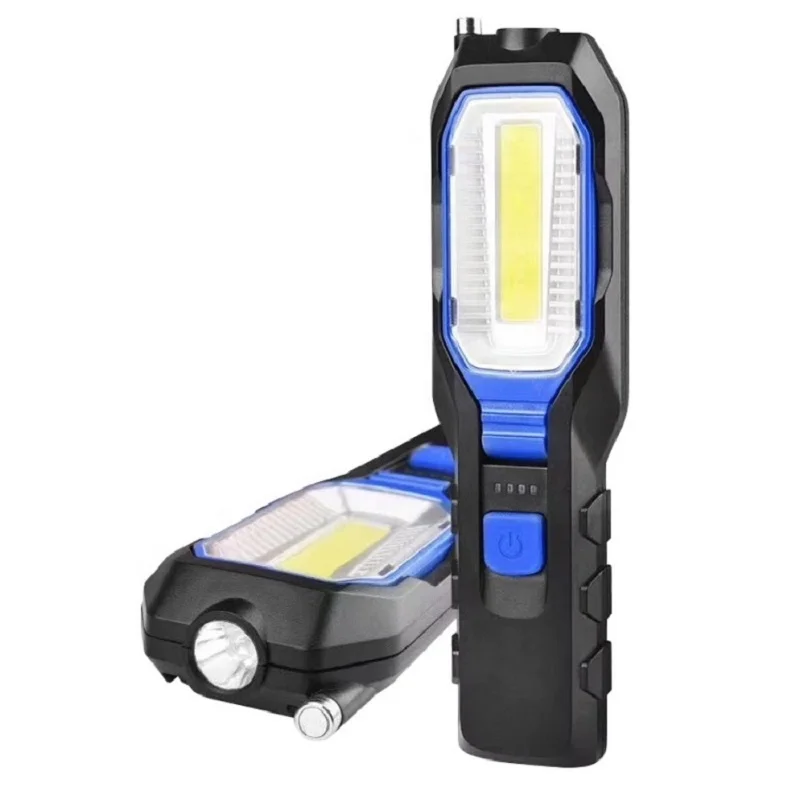Outdoor using car repairing USB rechargeable Portable COB led work light with Magnetic