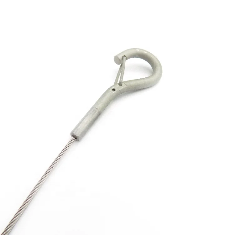 C-Pin snap hook wire rope wires assembly assemblies galvanized steel wire cable with seal ending details