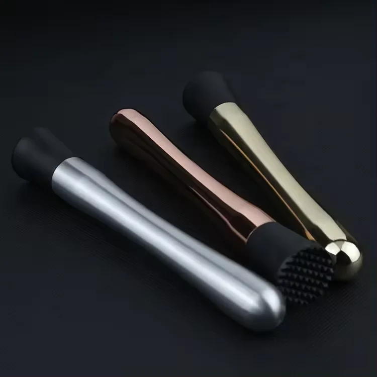 Cocktail Bar Tool Fruit Muddler Crushed Ice Stick Stainless Steel Cocktail Mojito Muddler
